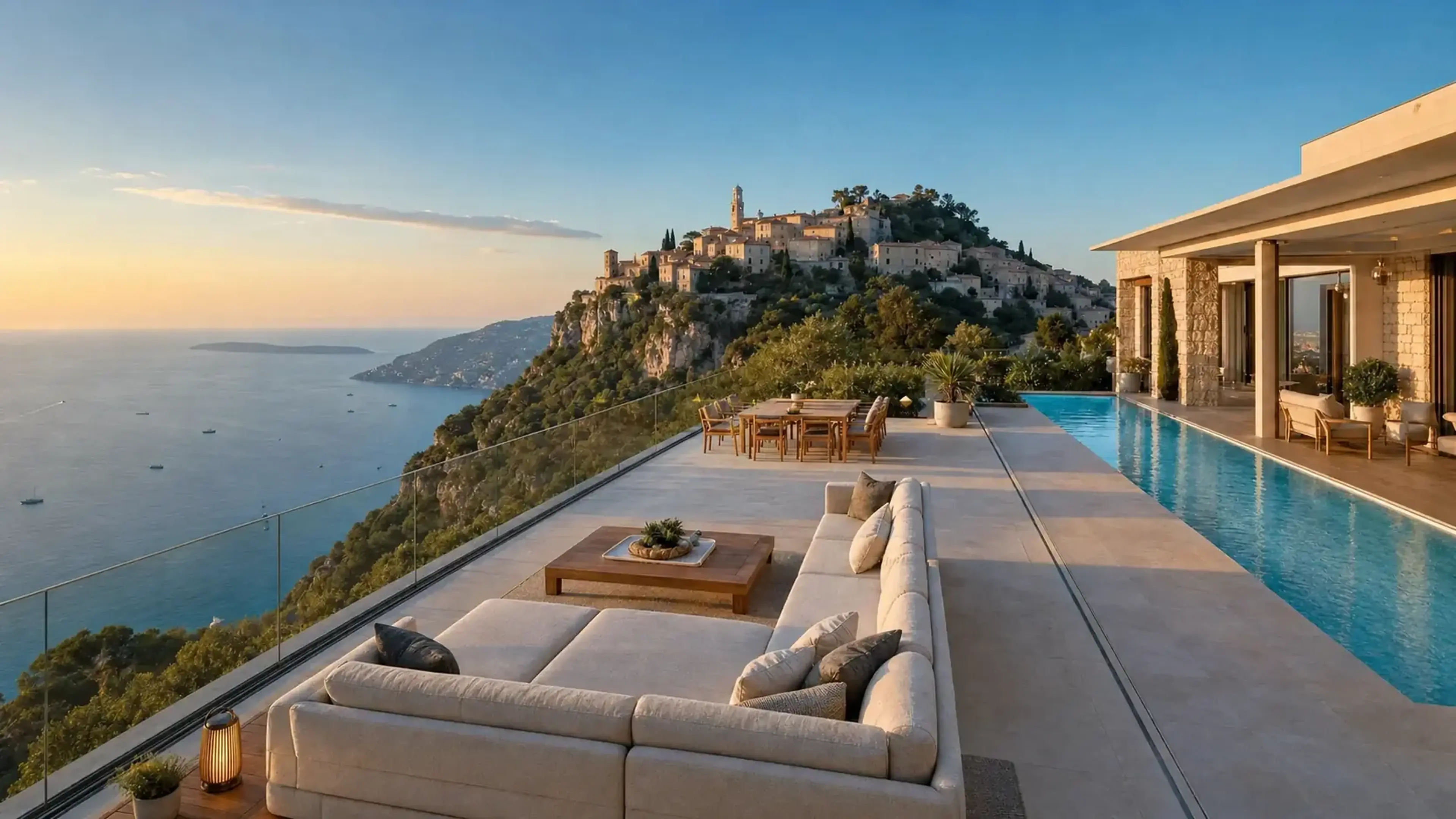 Penthouse avec Piscine à Débordement — Monaco · Ascenseur privatif